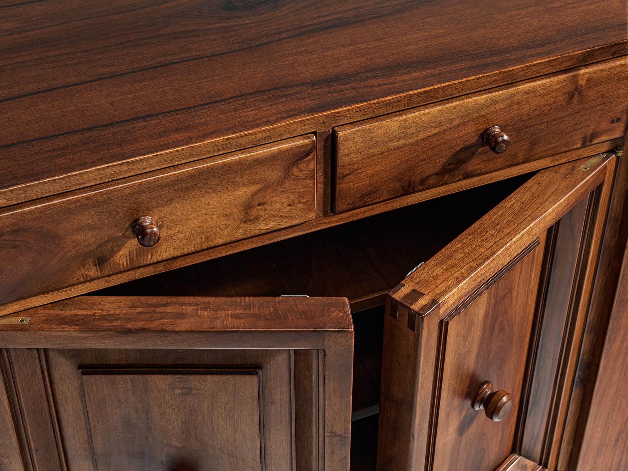 Giuseppe Rivadossi for Officina Rivadossi Cabinet in Walnut