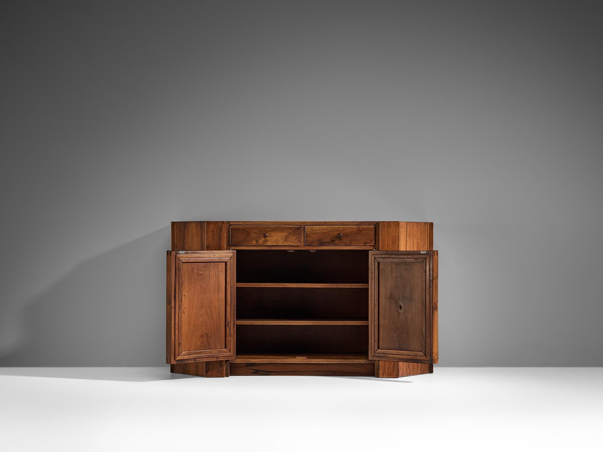 Giuseppe Rivadossi for Officina Rivadossi Cabinet in Walnut