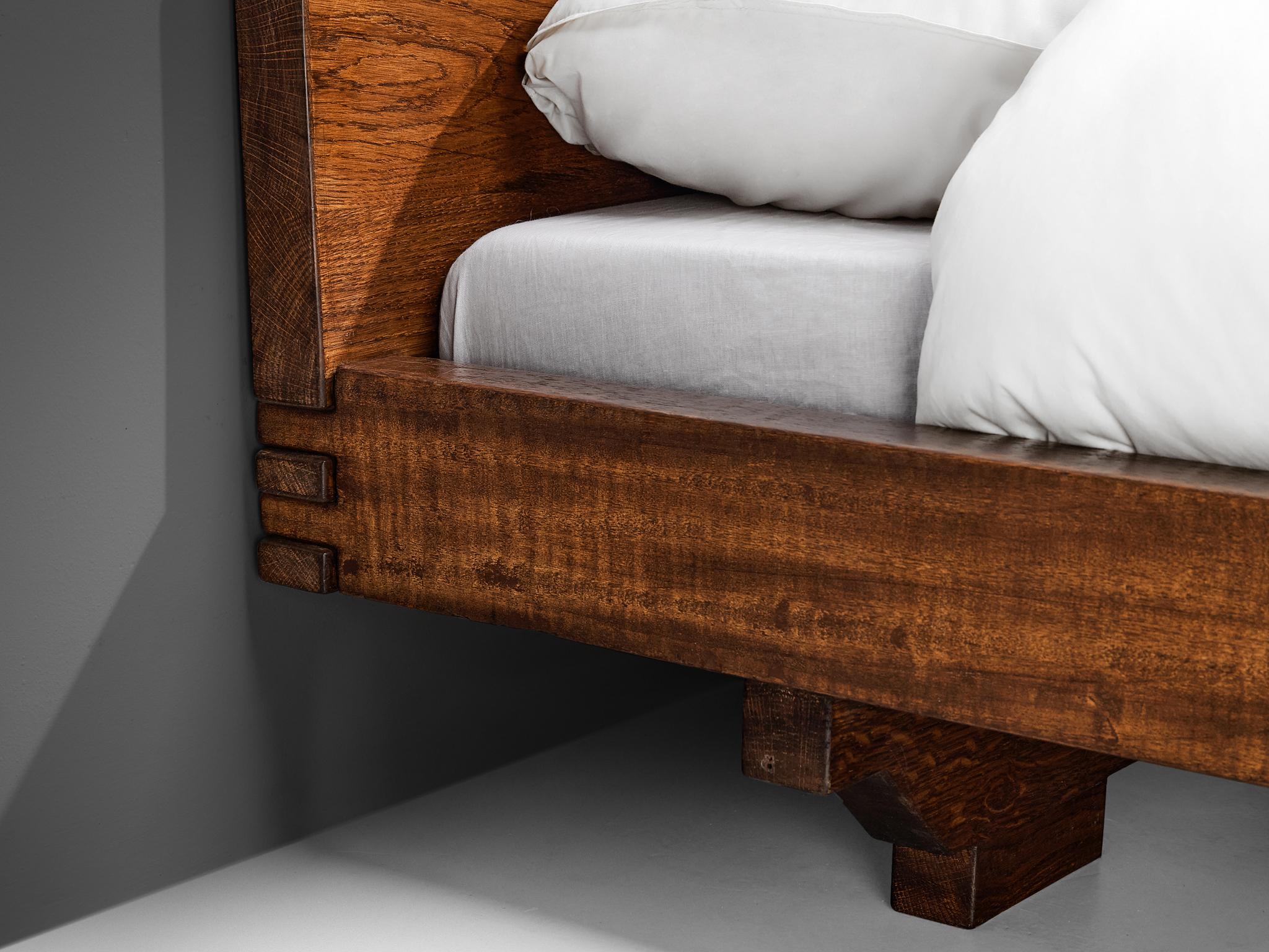 Giuseppe Rivadossi for Officina Rivadossi Single Bed in Walnut