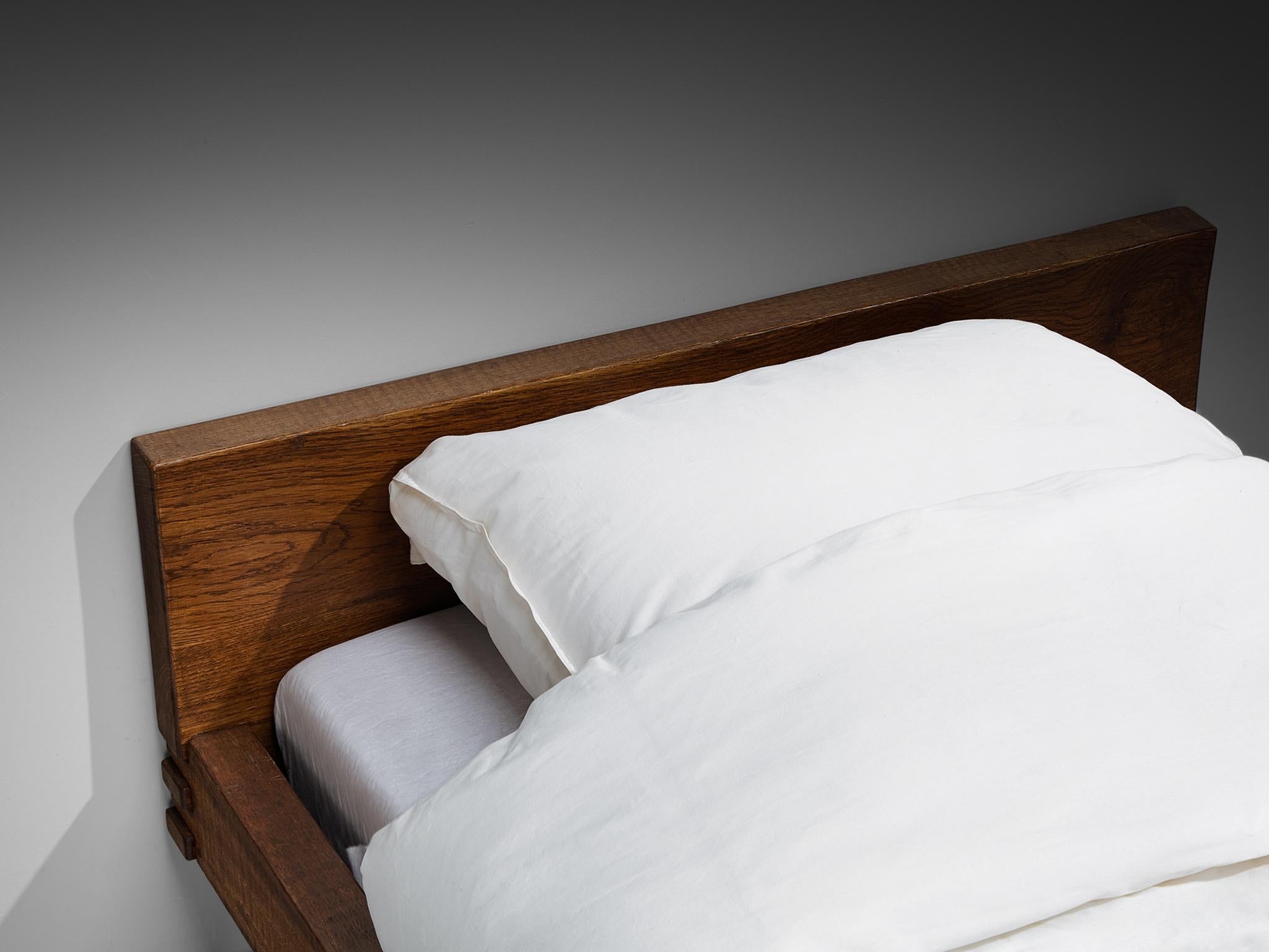 Giuseppe Rivadossi for Officina Rivadossi Single Bed in Walnut