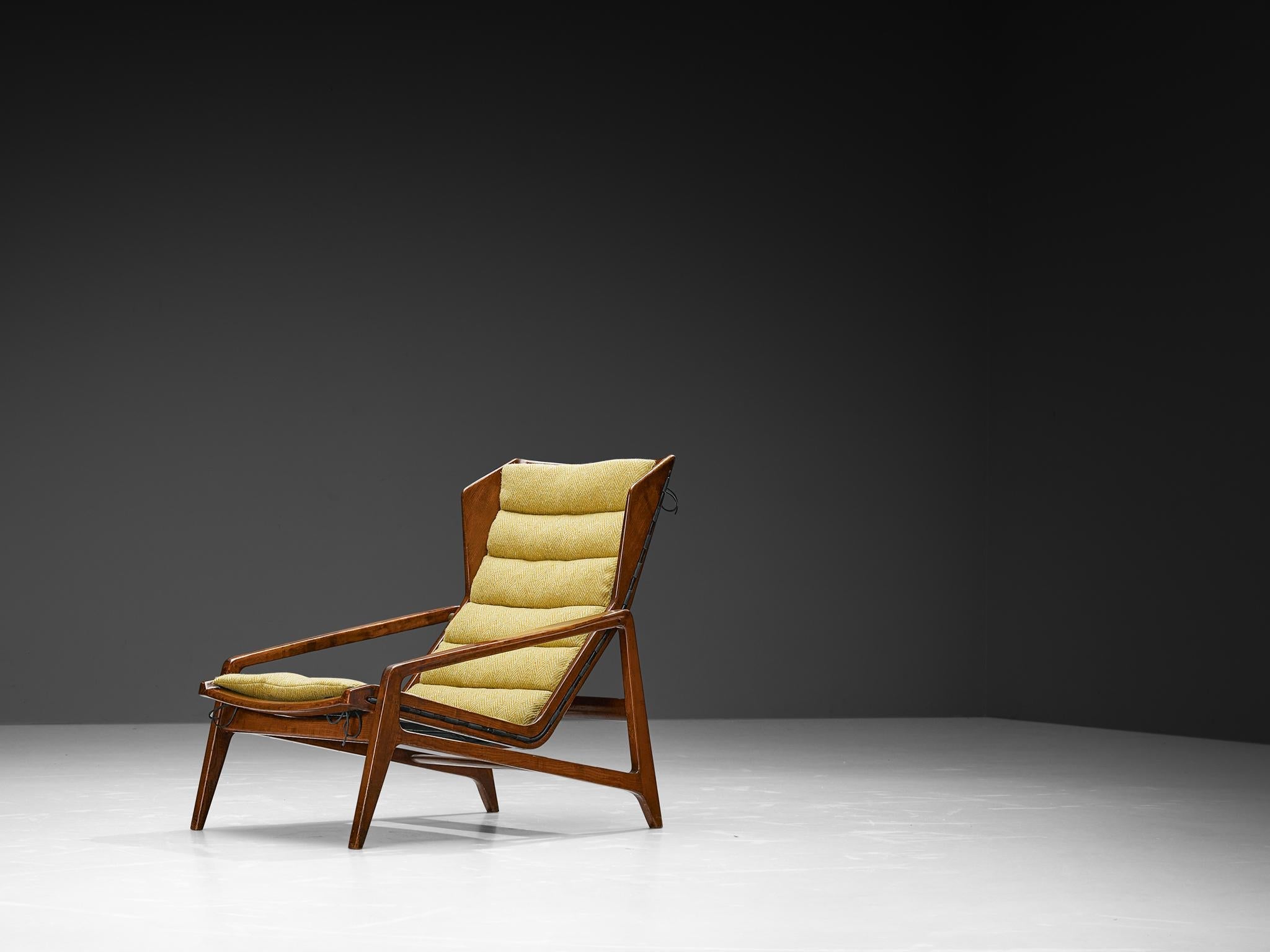 Gio Ponti for Cassina '811' Lounge Chair in Chestnut