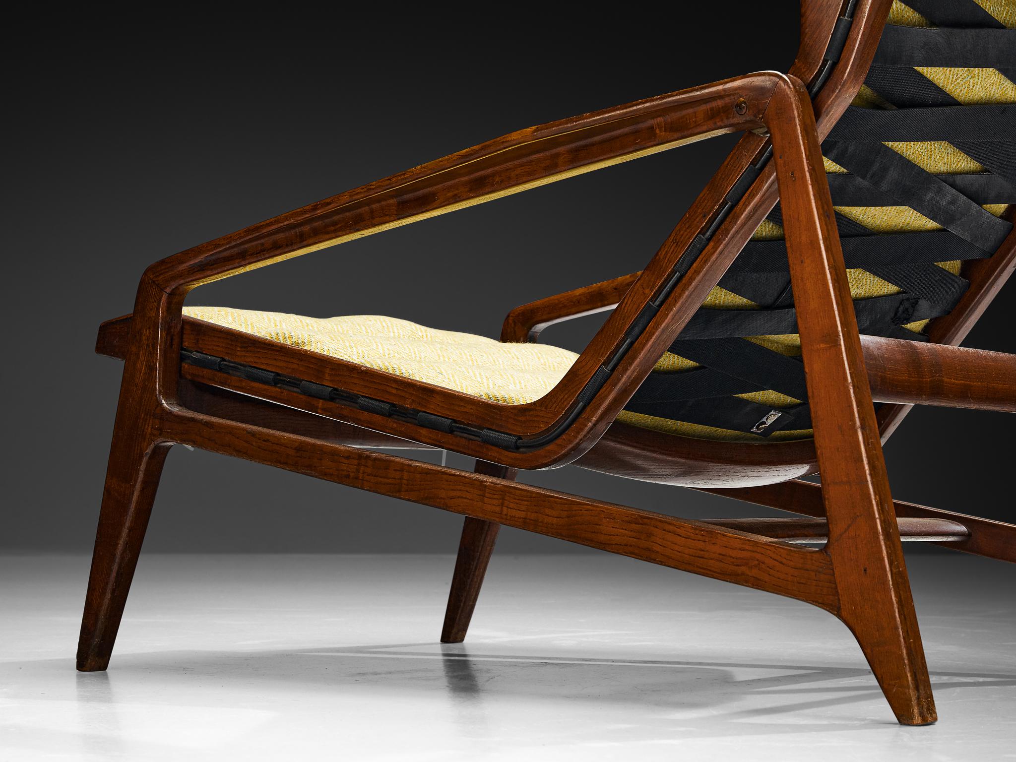 Gio Ponti for Cassina '811' Lounge Chair in Chestnut