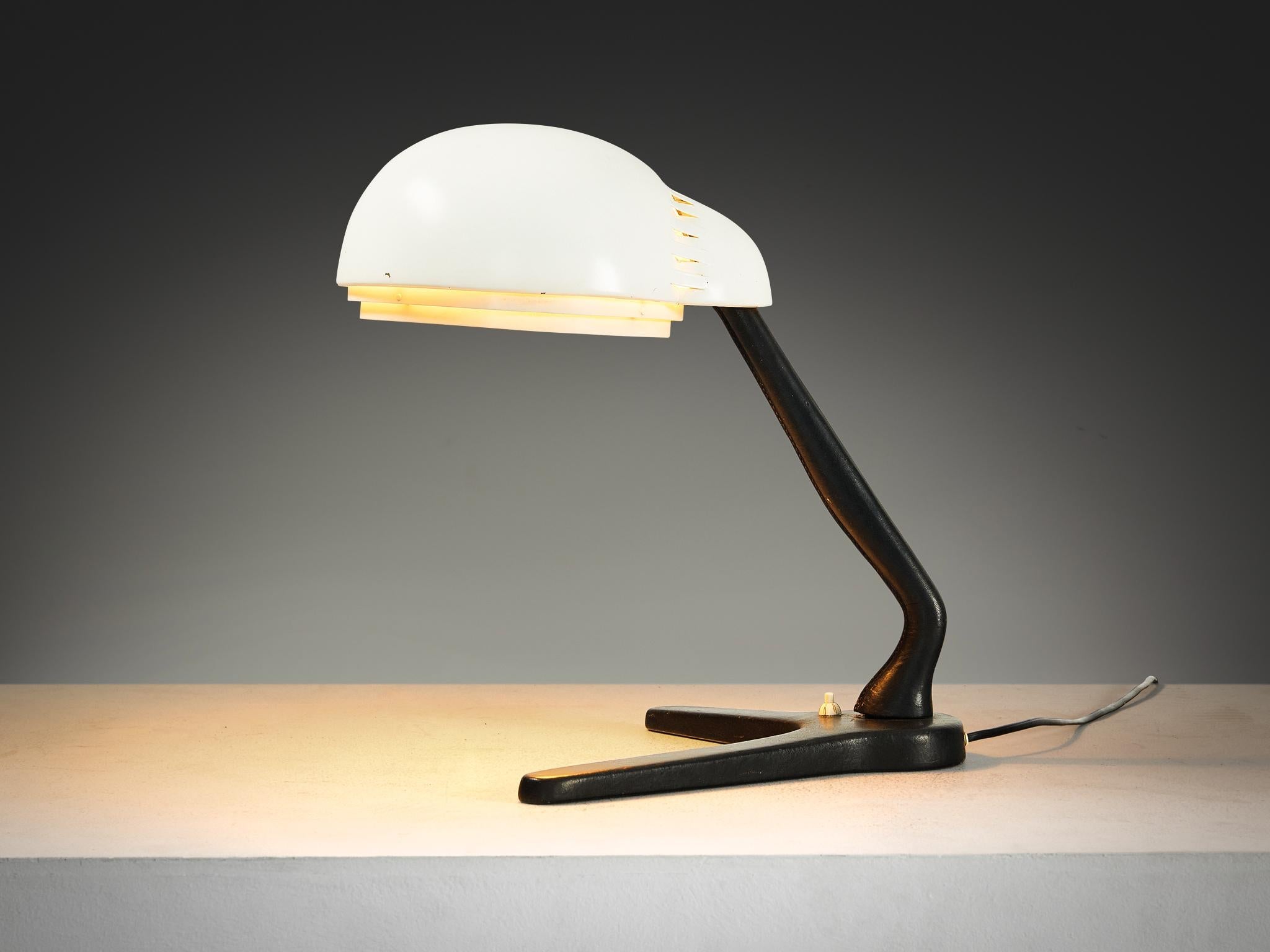 Alvar Aalto for Valaistustyö Ky ‘A704’ Table Lamp with White Shade