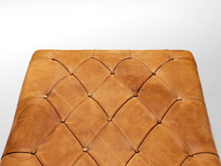 Kaare Klint for Rud Rasmussen Sofa with Ottoman in Cognac Leather