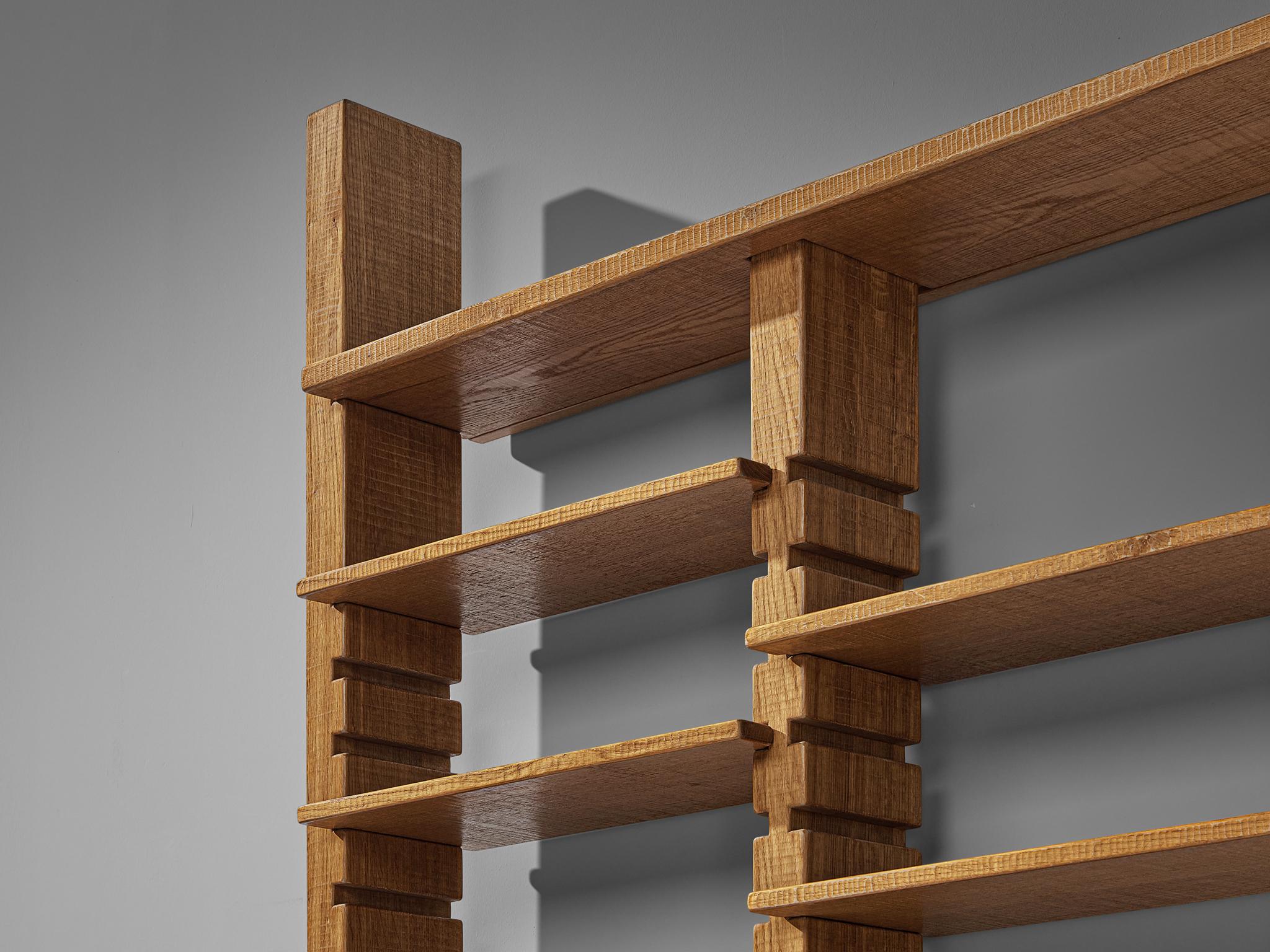 Giuseppe Rivadossi for Officina Rivadossi Highboard with Shelves in Oak