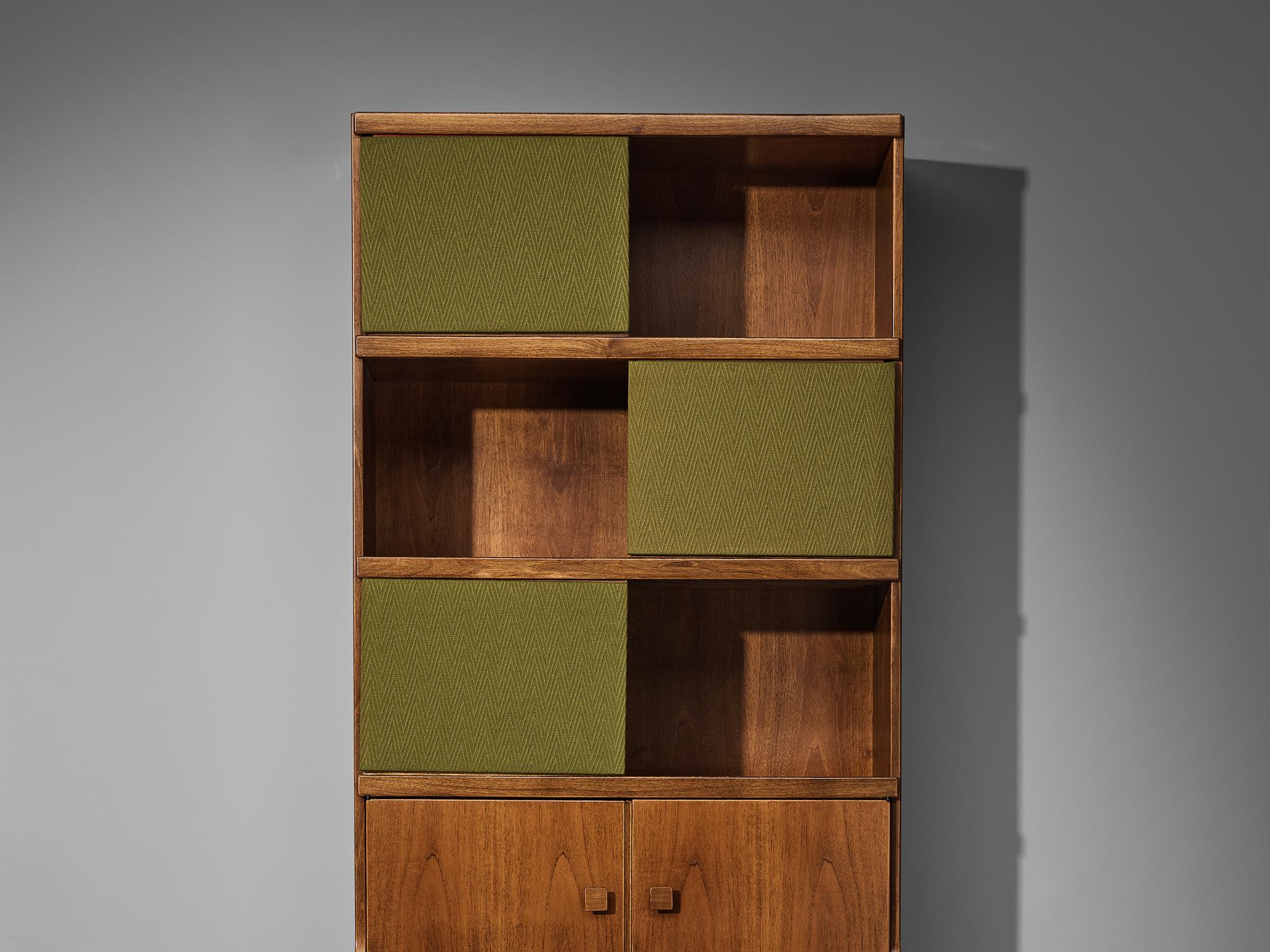 Ilmari Tapiovaara for La Permanente Mobili Cantù Bookcases in Walnut