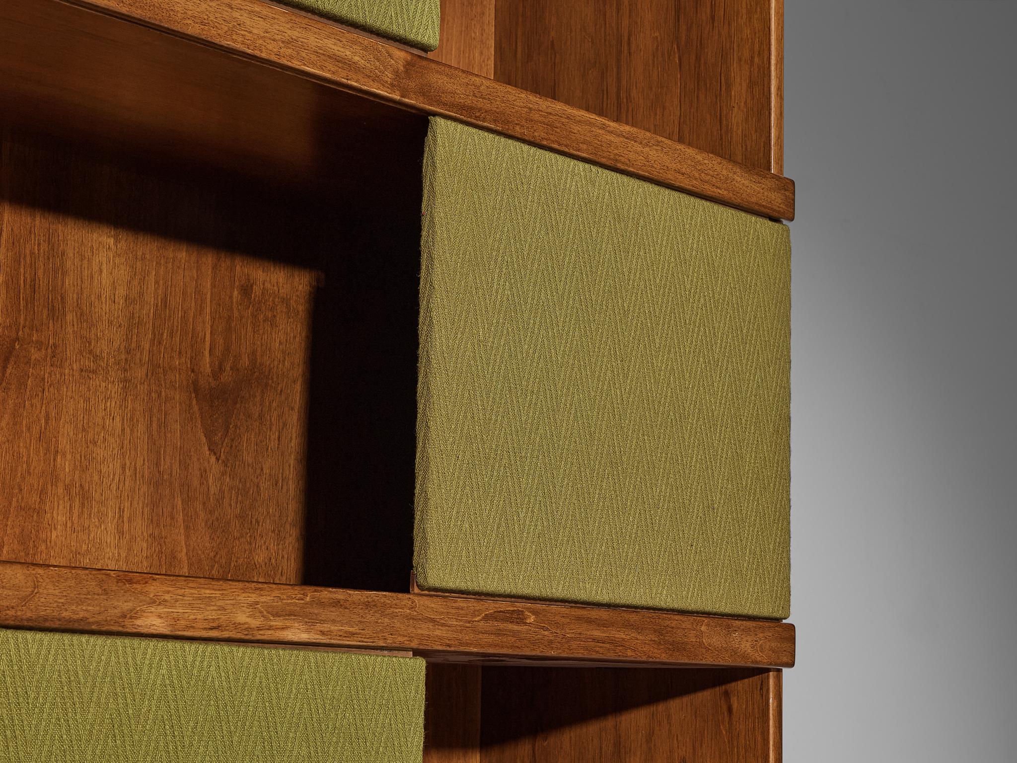 Ilmari Tapiovaara for La Permanente Mobili Cantù Bookcases in Walnut