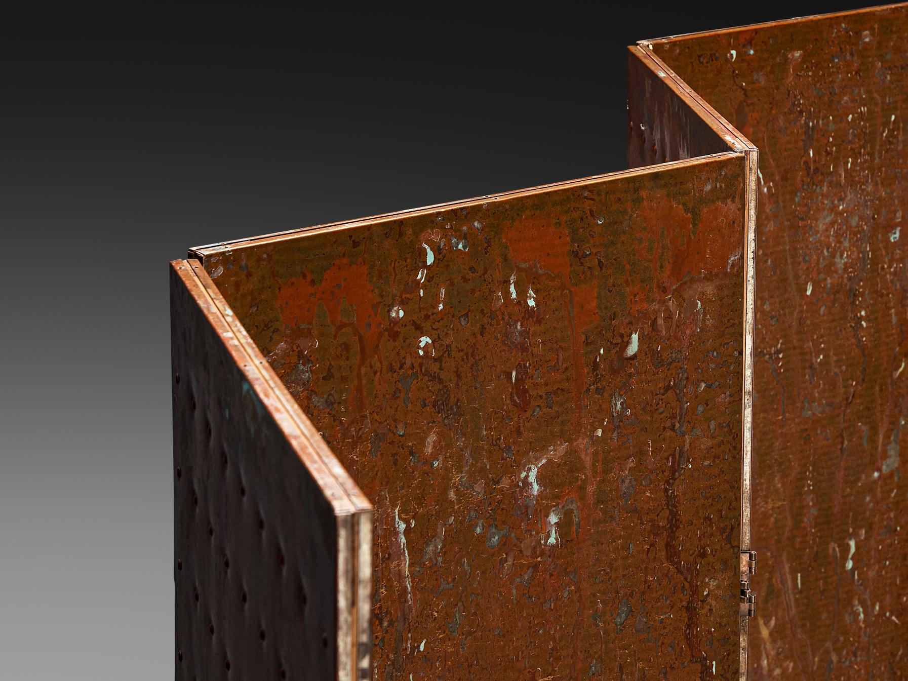 Mats Theselius Limited Edition 'Rörligt Objekt' Folding Screen in Copper