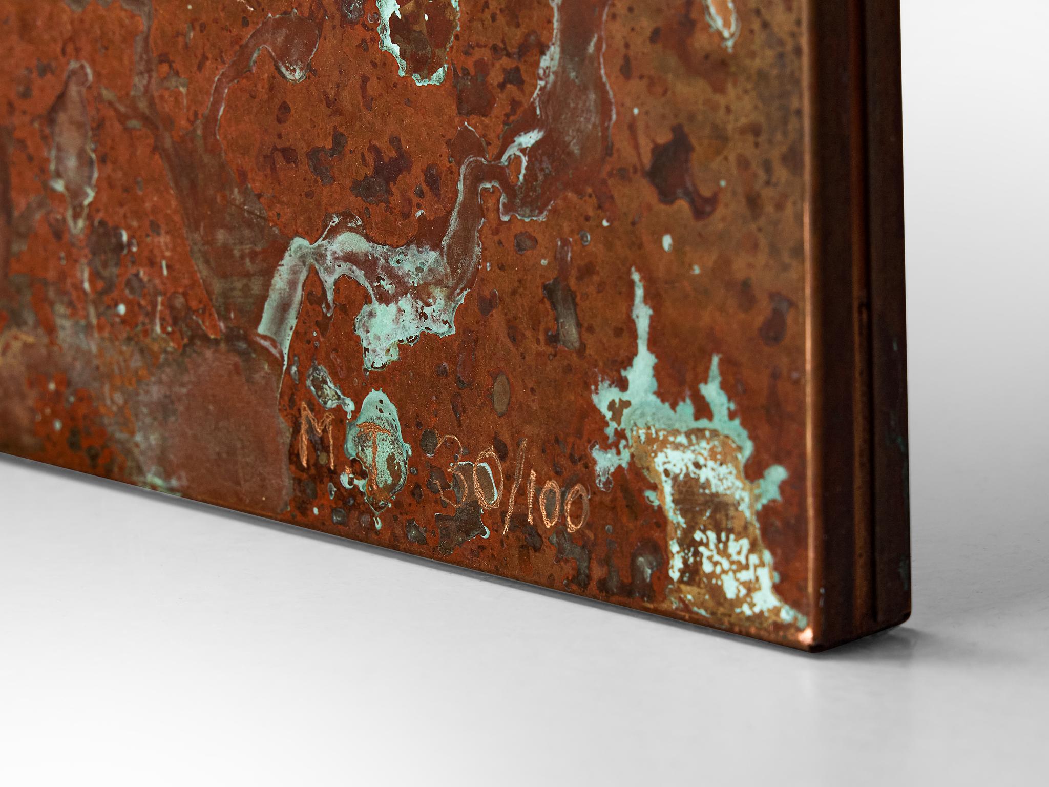 Mats Theselius Limited Edition 'Rörligt Objekt' Folding Screen in Copper