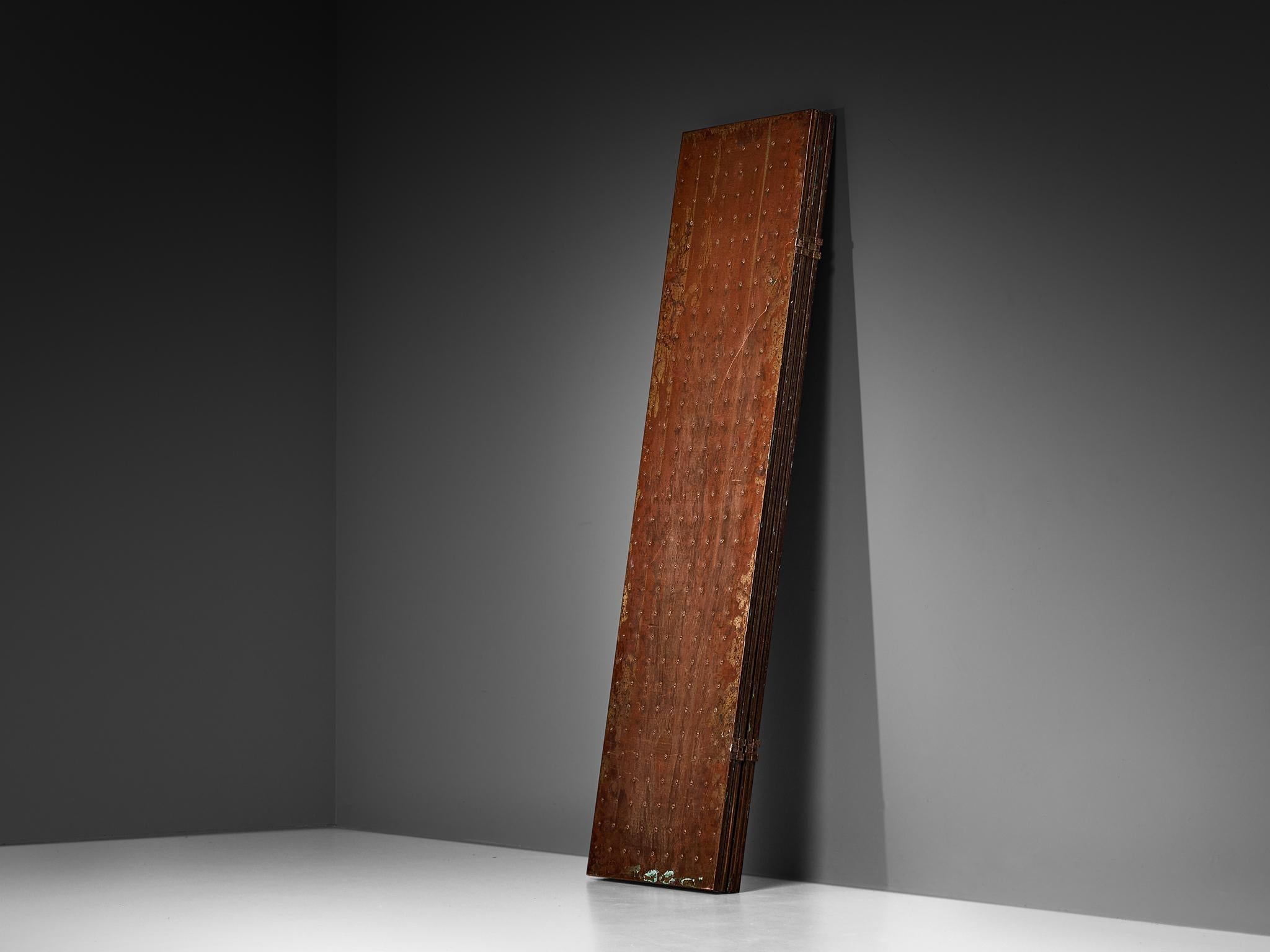 Mats Theselius Limited Edition 'Rörligt Objekt' Folding Screen in Copper