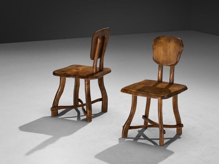 Organic Brutalist Chairs in Maple