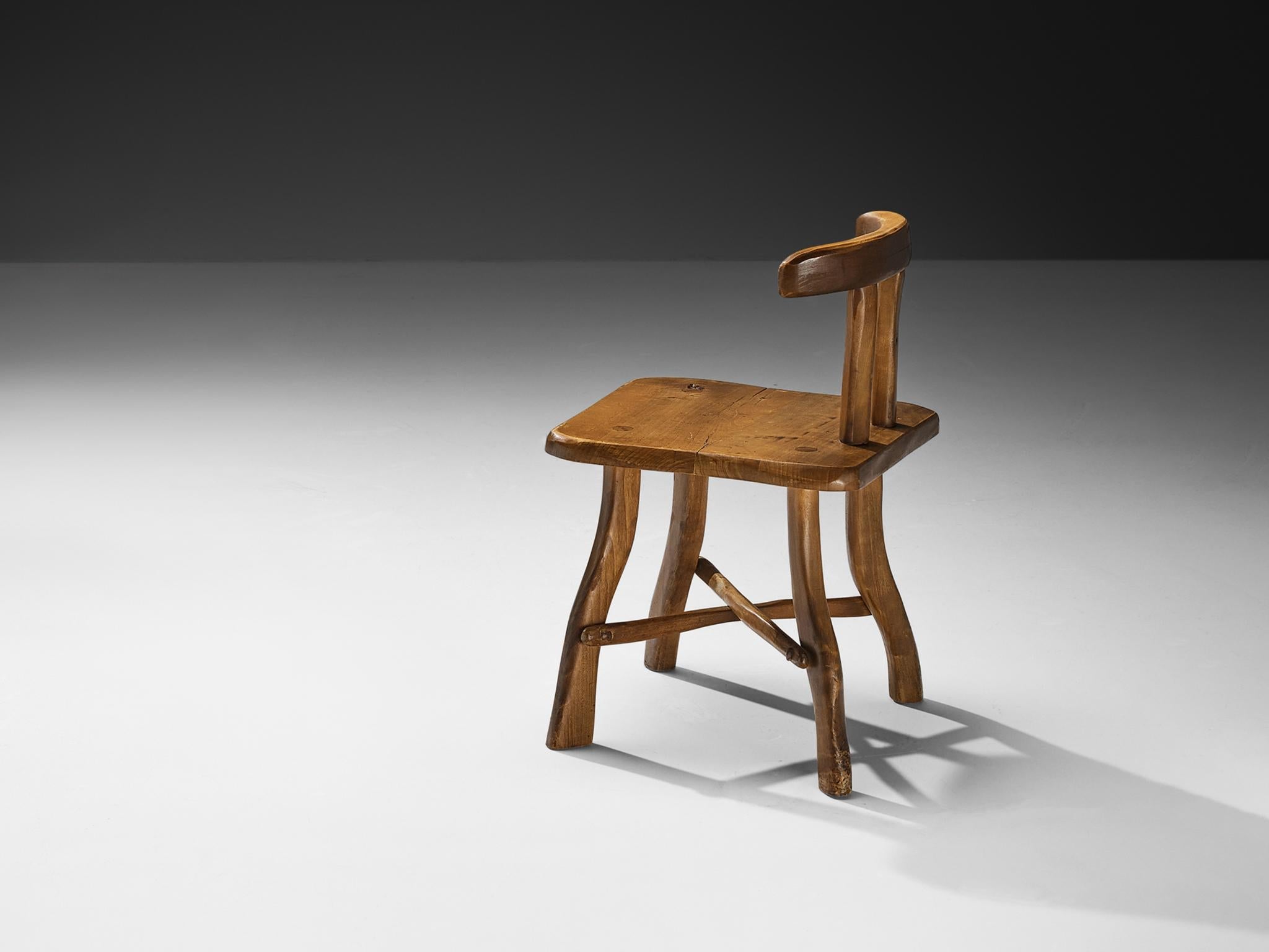 Organic Brutalist Chair in Maple