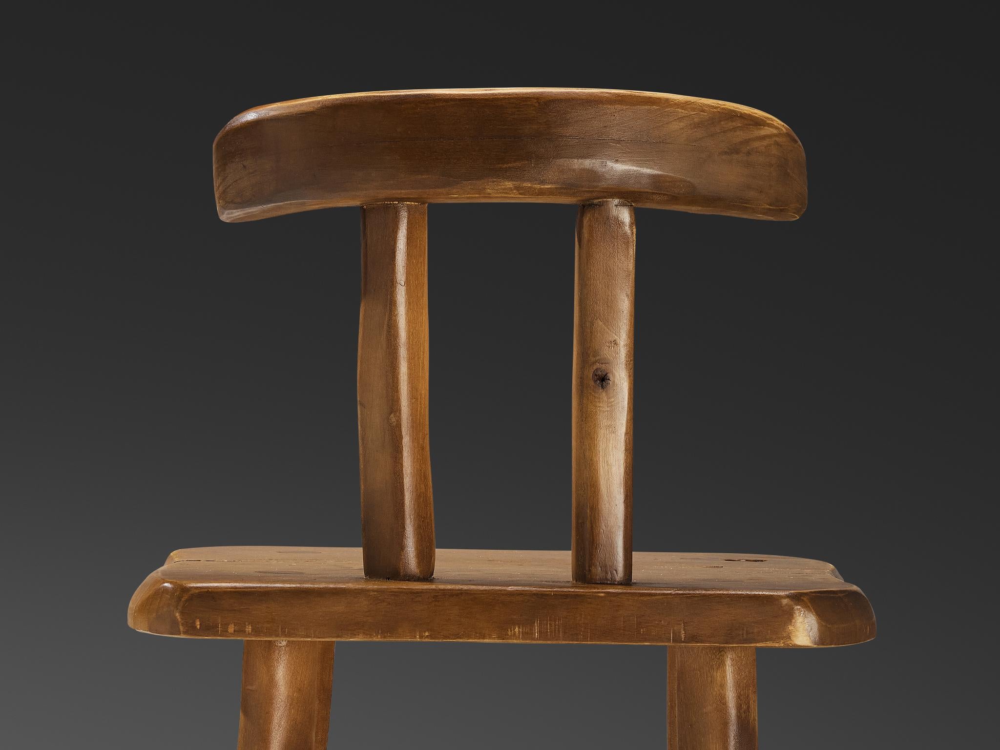 Organic Brutalist Chair in Maple