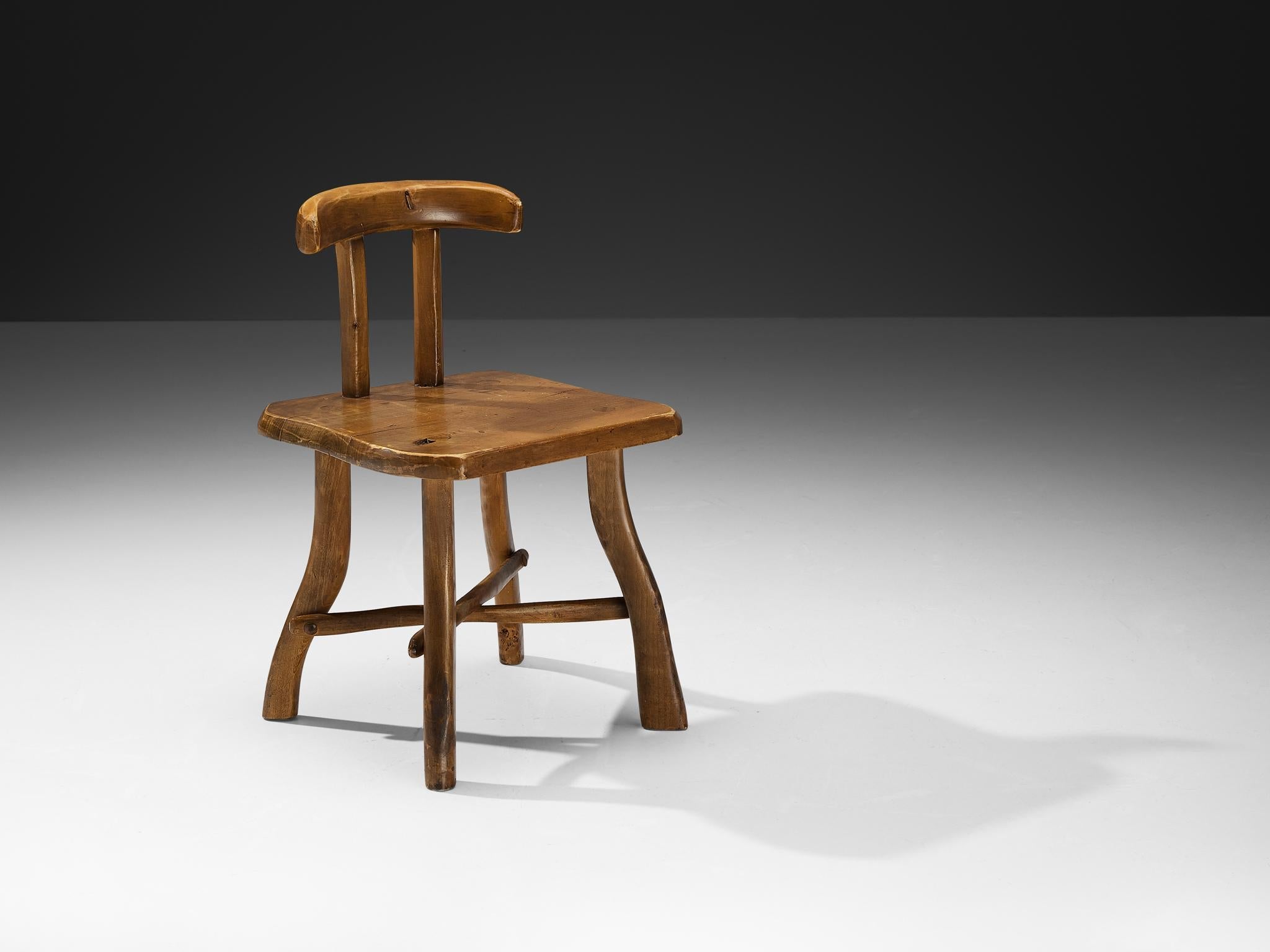 Organic Brutalist Chair in Maple