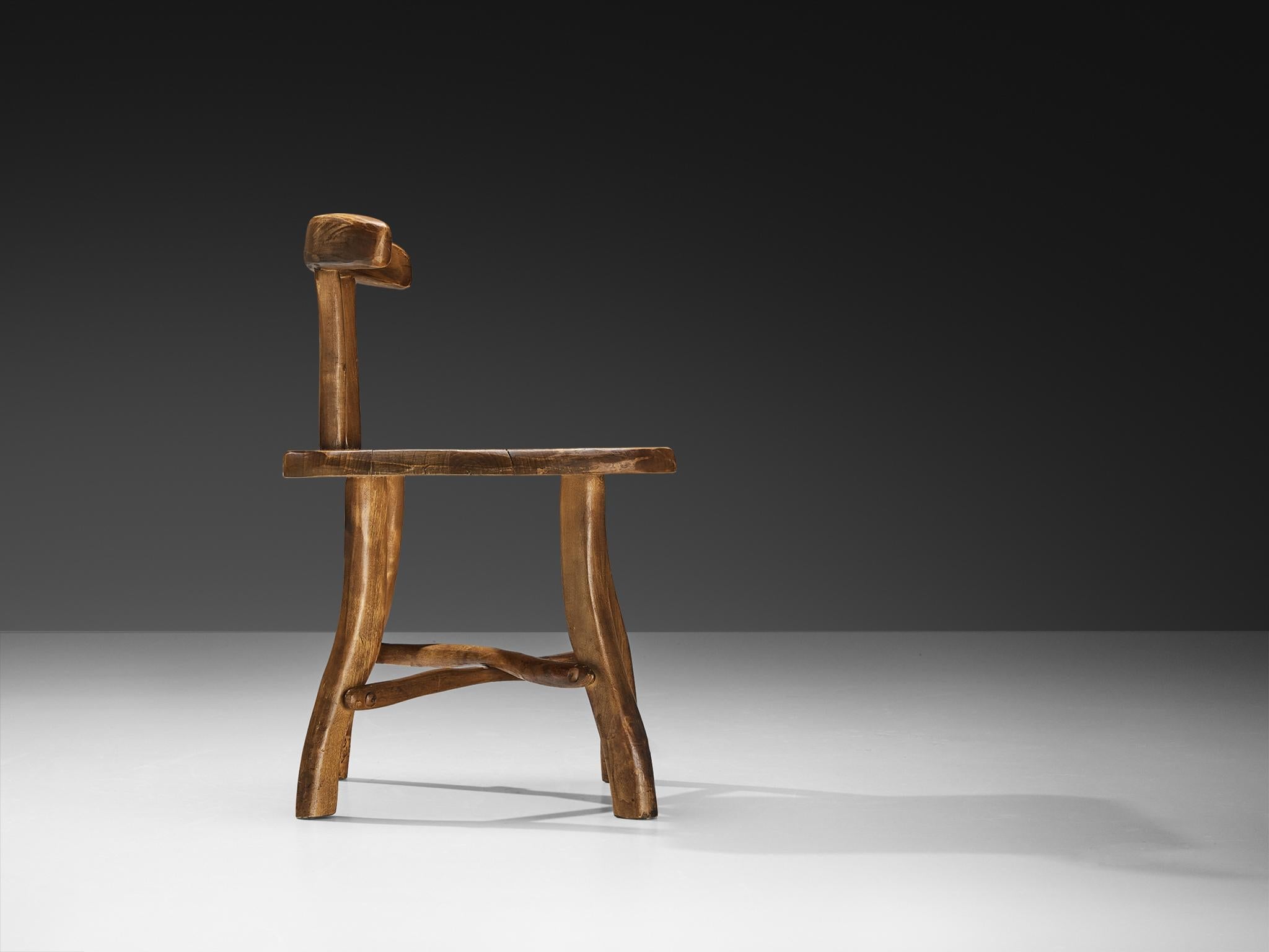 Organic Brutalist Chair in Maple