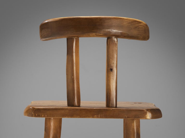 Organic Brutalist Chairs in Maple