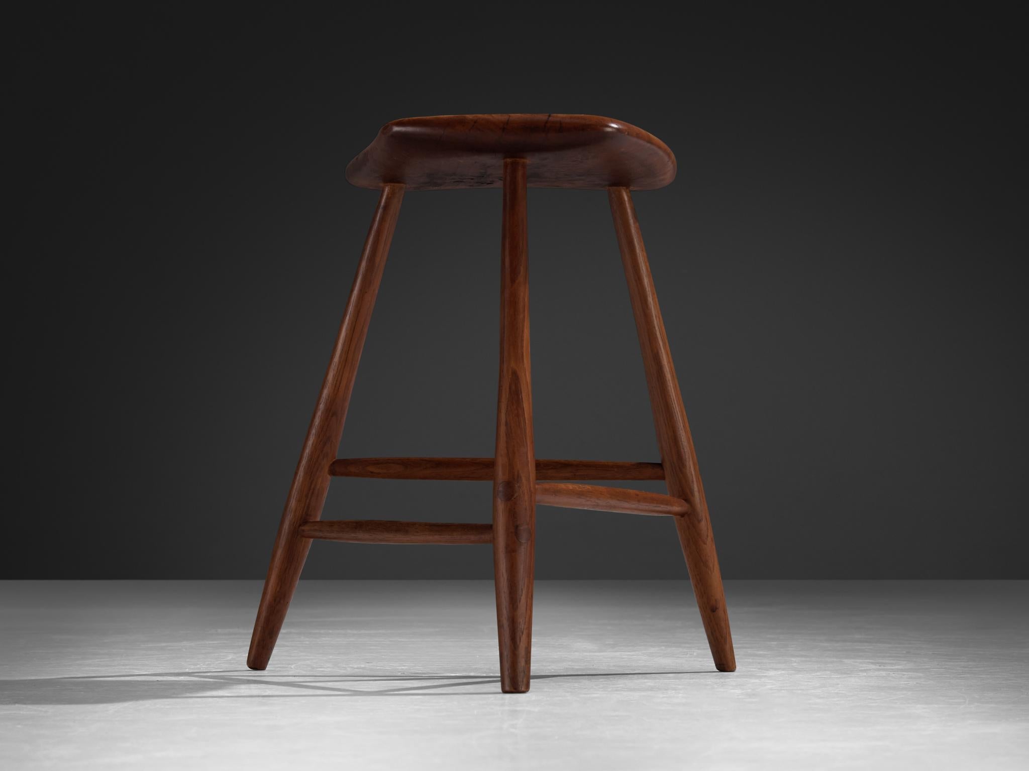 Wharton Esherick Three-Legged Stools in Cottonwood