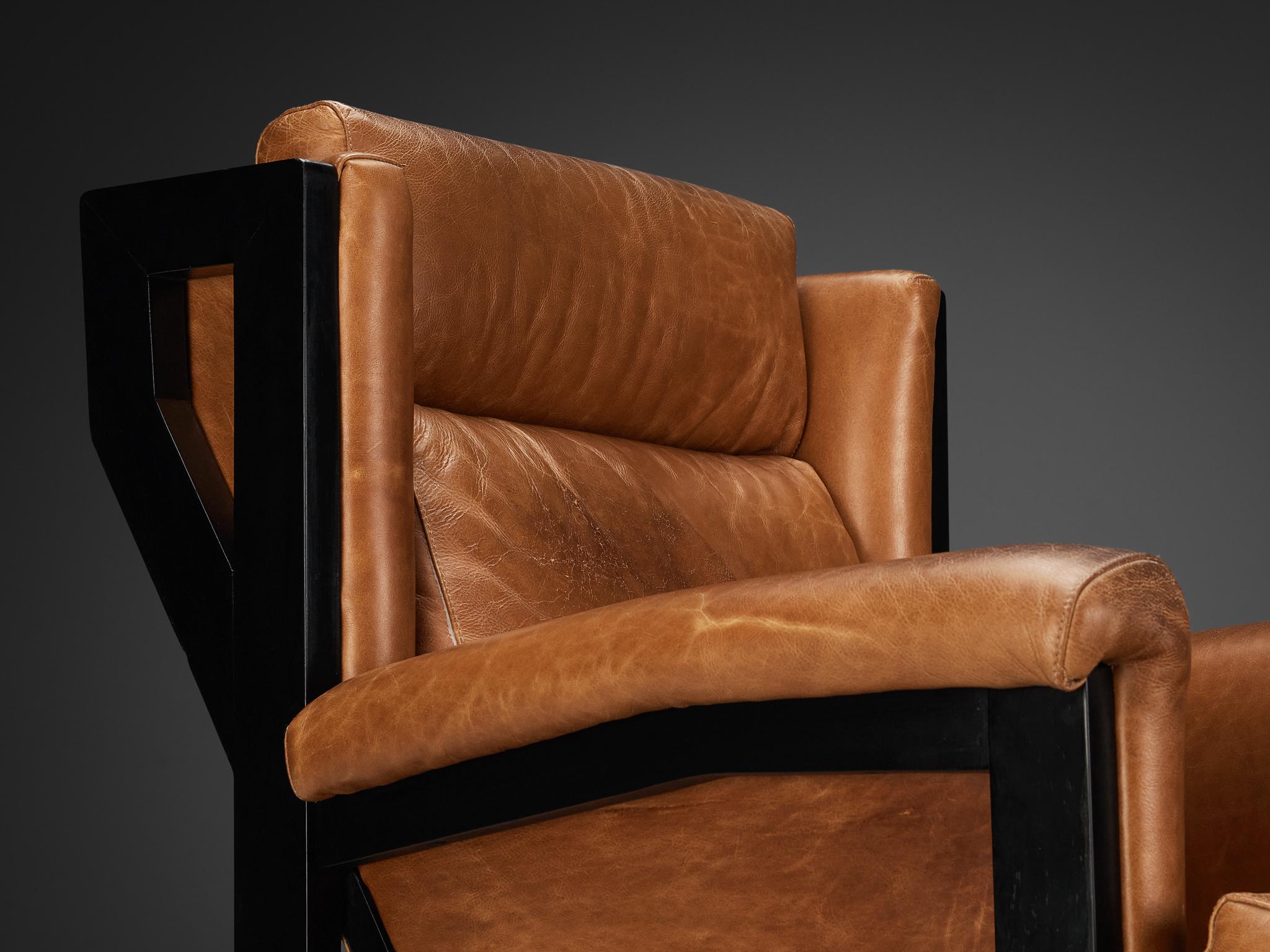 Rafael Carreras for MYC-Gavina 'San Remo' Lounge Chair in Cognac Leather