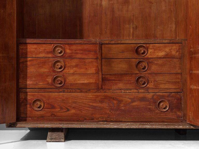 Unique Italian Highboard in Cerused Chestnut