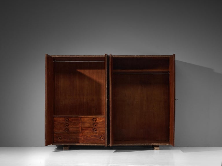 Unique Italian Highboard in Cerused Chestnut