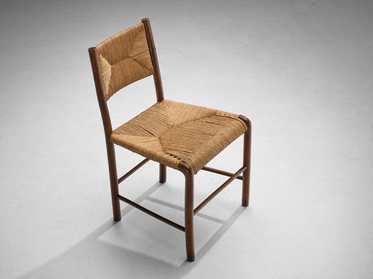 Emanuele Rambaldi for Chiappe Dining Chair in Wood and Woven Straw