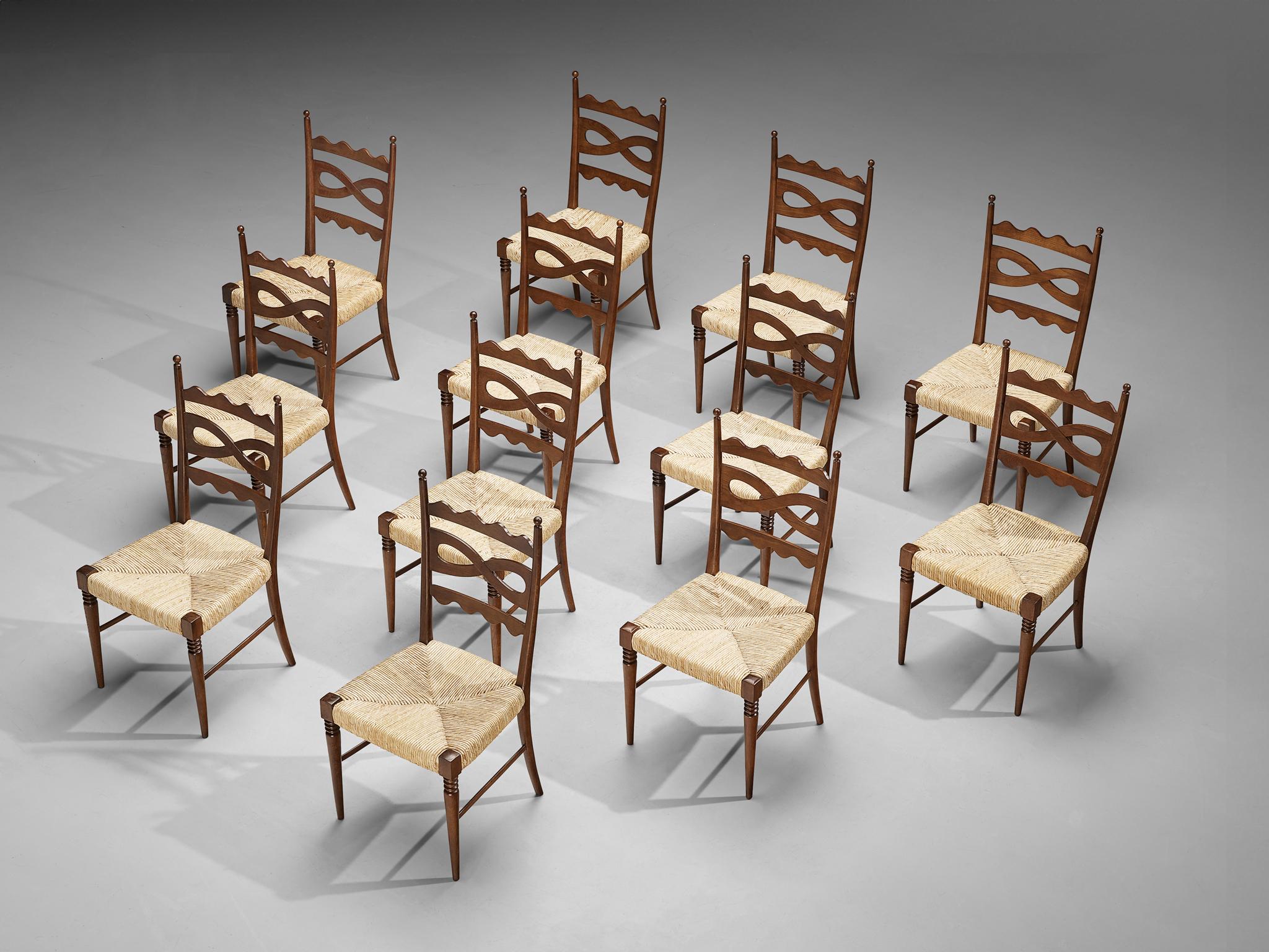 Paolo Buffa for Esposizione Permanente mobili Cantù Dining Chairs