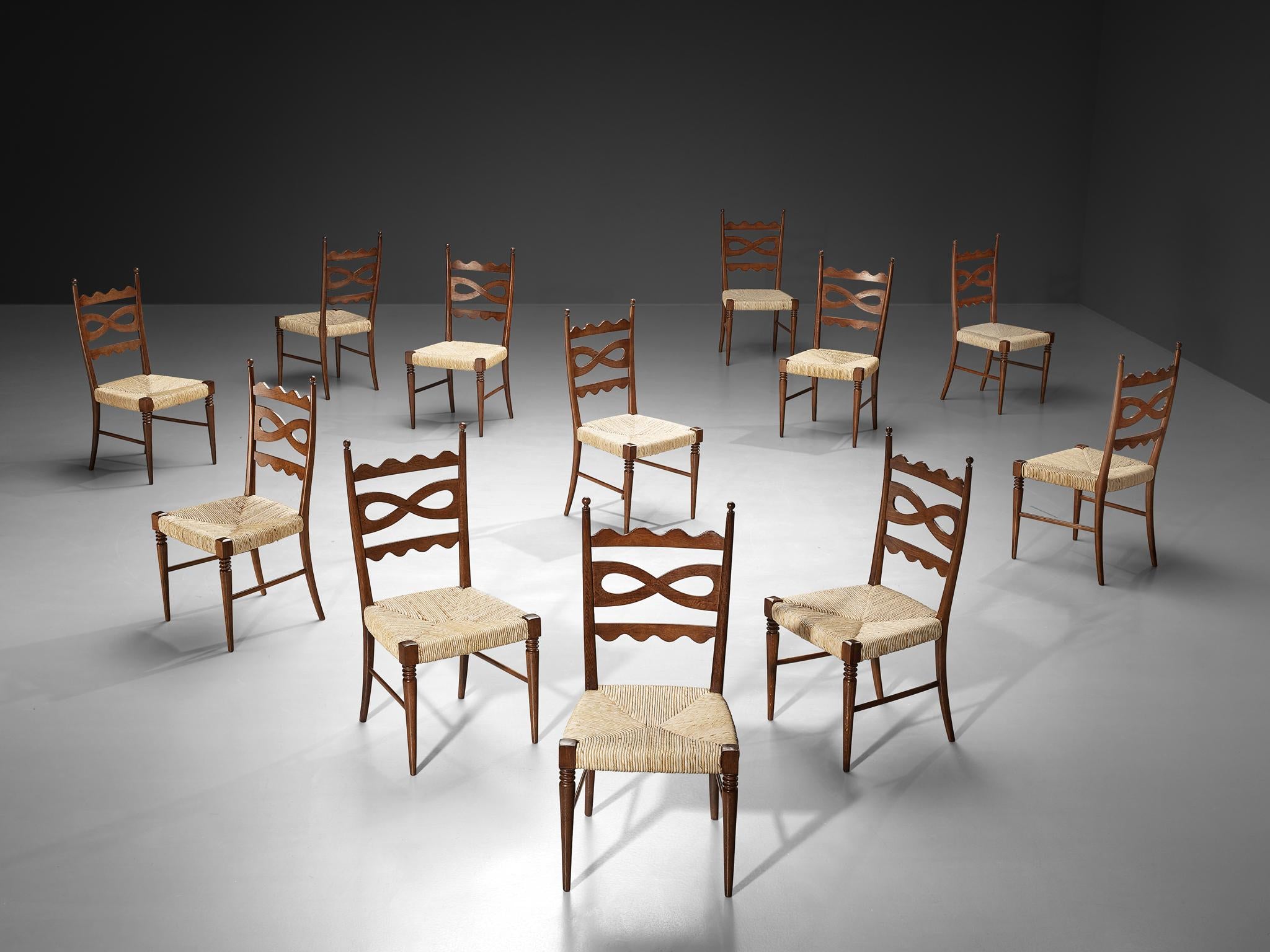 Paolo Buffa for Esposizione Permanente mobili Cantù Dining Chairs