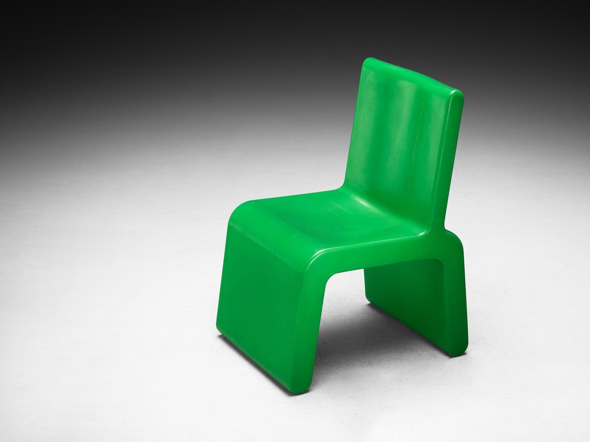 Marc Newson 'Kiss the Future' Chair in Green Molded Polypropylene