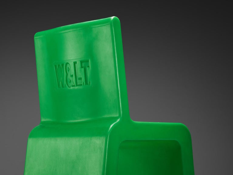 Marc Newson 'Kiss the Future' Chair in Green Molded Polypropylene