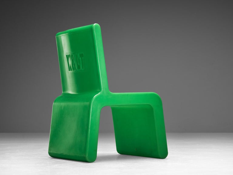 Marc Newson 'Kiss the Future' Chair in Green Molded Polypropylene