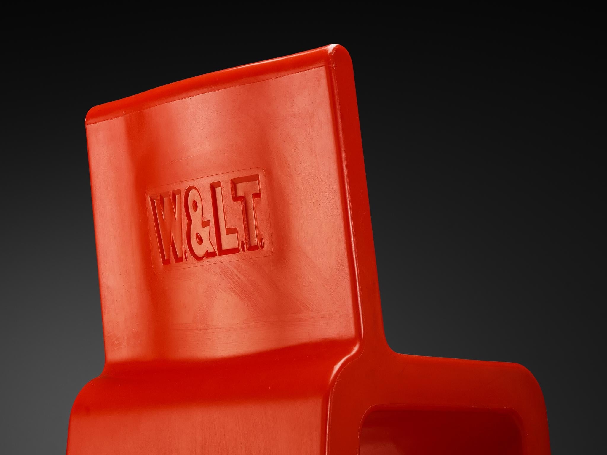 Marc Newson 'Kiss the Future' Chair in Red Molded Polypropylene