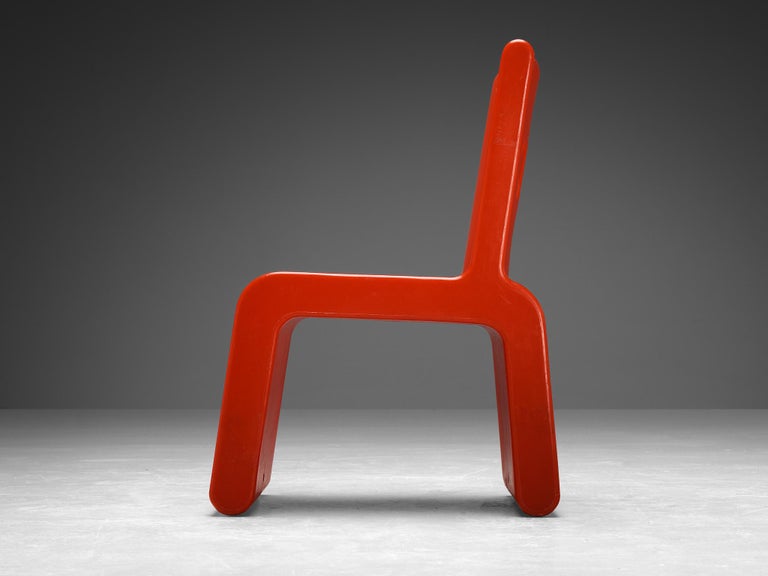 Marc Newson 'Kiss the Future' Chair in Red Molded Polypropylene