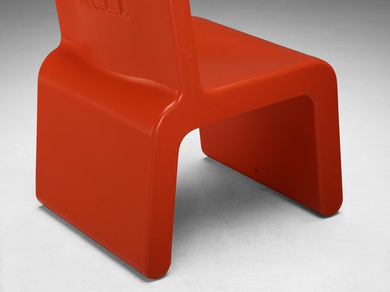 Marc Newson 'Kiss the Future' Chair in Red Molded Polypropylene