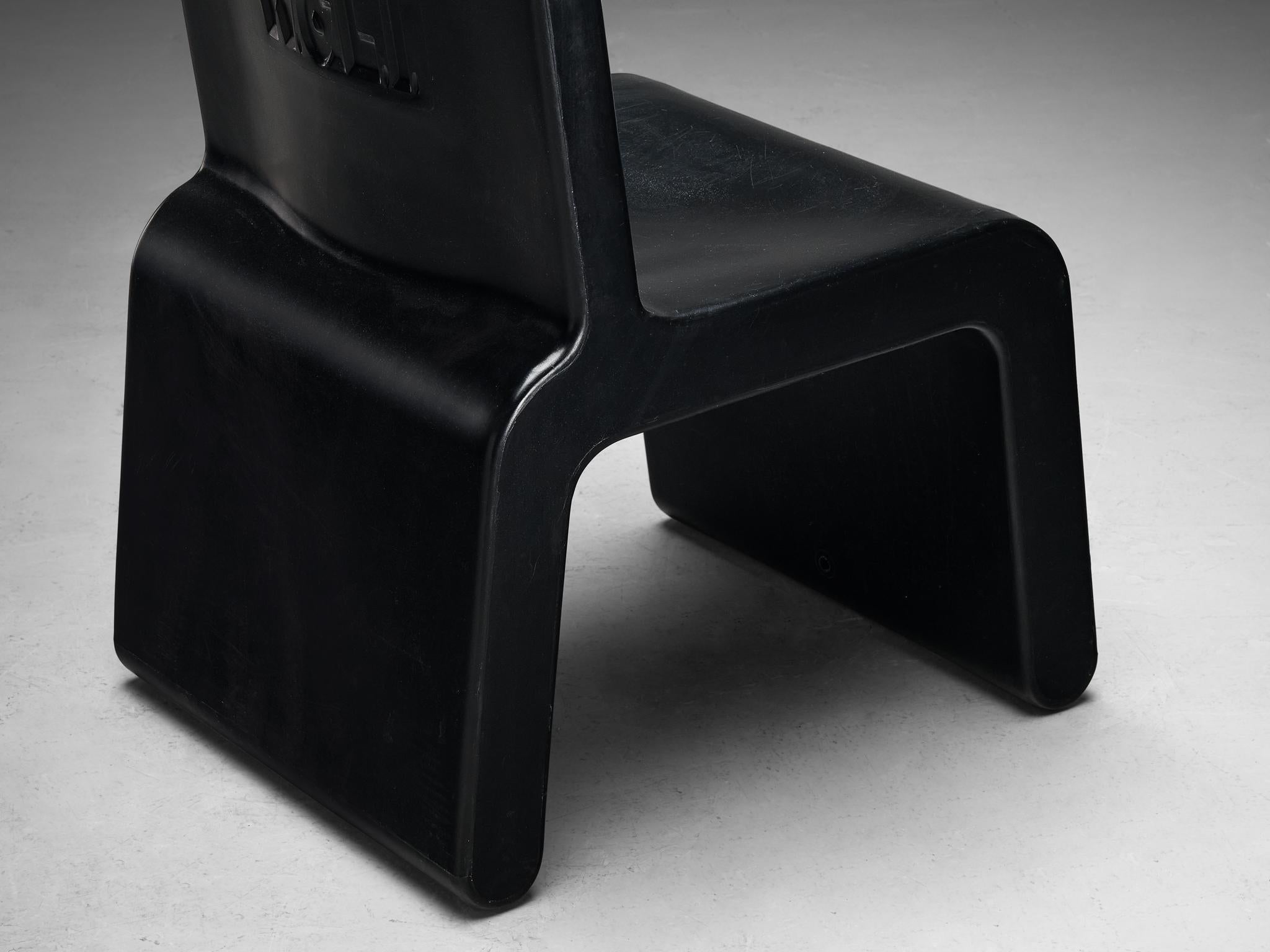 Marc Newson 'Kiss the Future' Chair in Black Molded Polypropylene