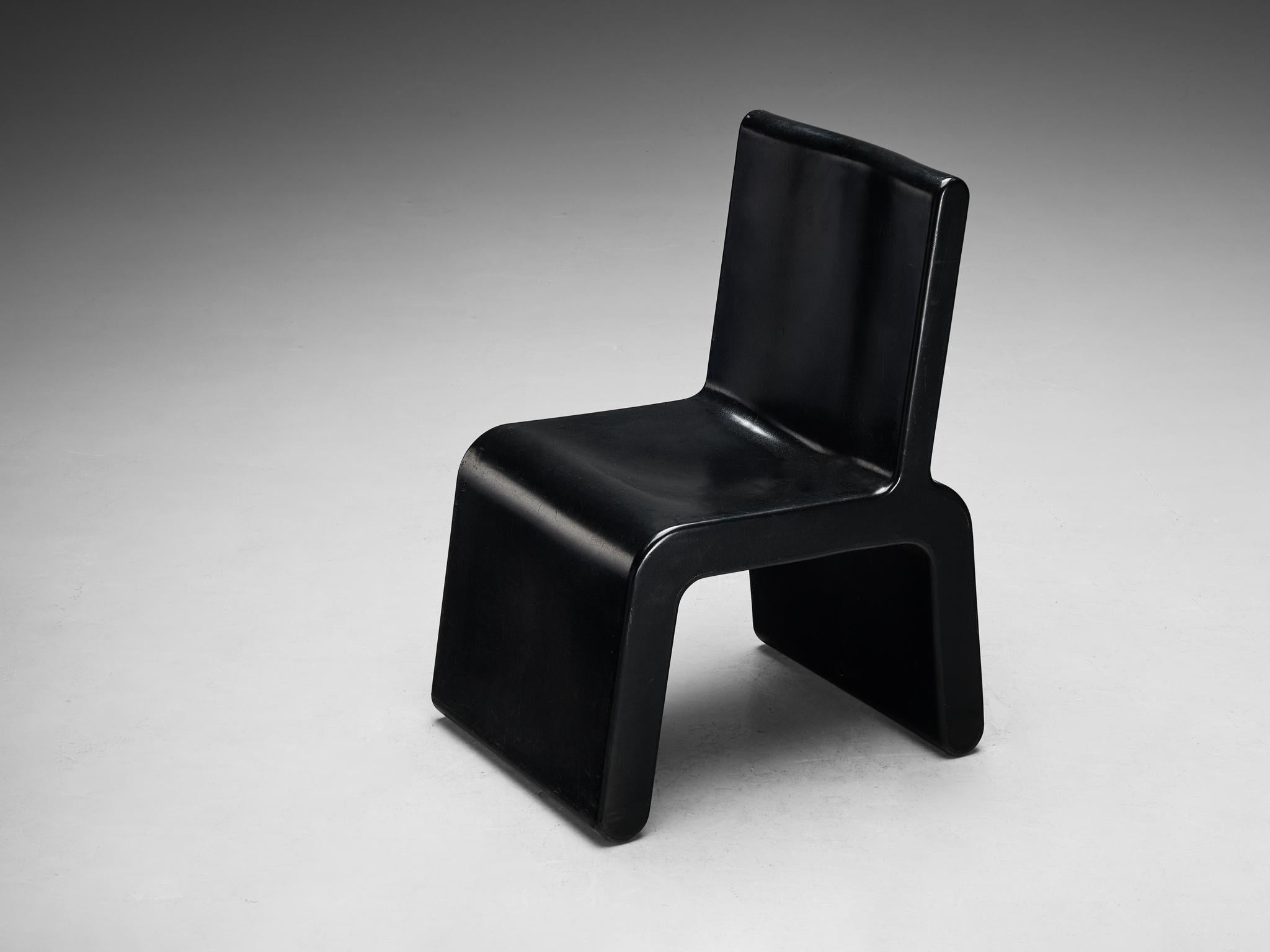 Marc Newson 'Kiss the Future' Chair in Black Molded Polypropylene