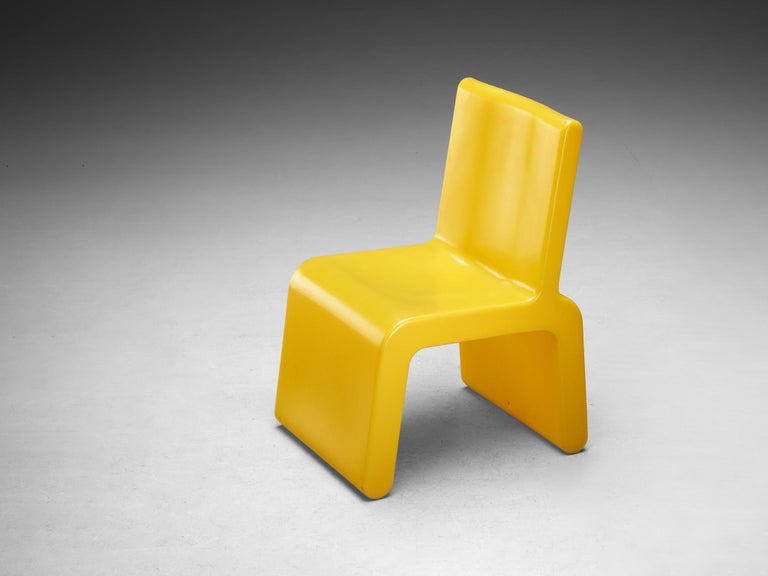 Marc Newson 'Kiss the Future' Chair in Yellow Molded Polypropylene