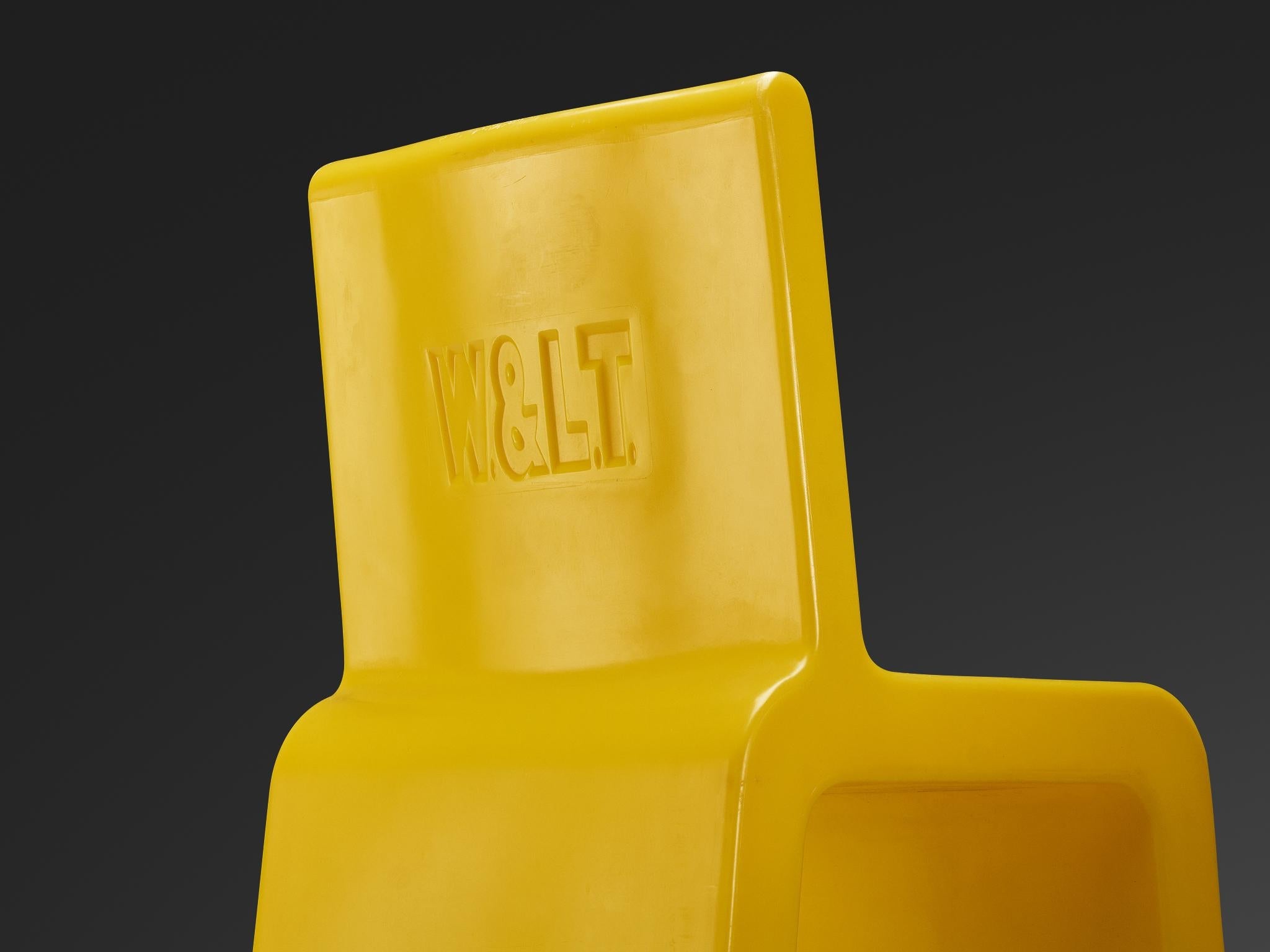 Marc Newson 'Kiss the Future' Chair in Yellow Molded Polypropylene