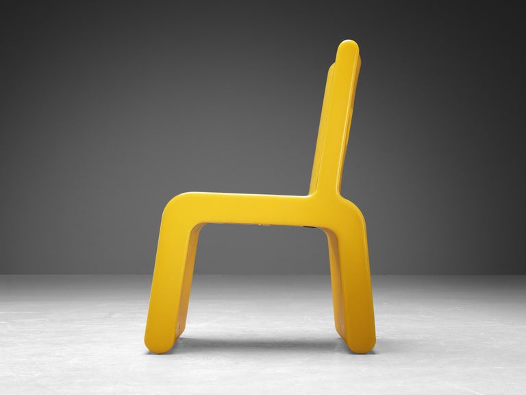 Marc Newson 'Kiss the Future' Chair in Yellow Molded Polypropylene