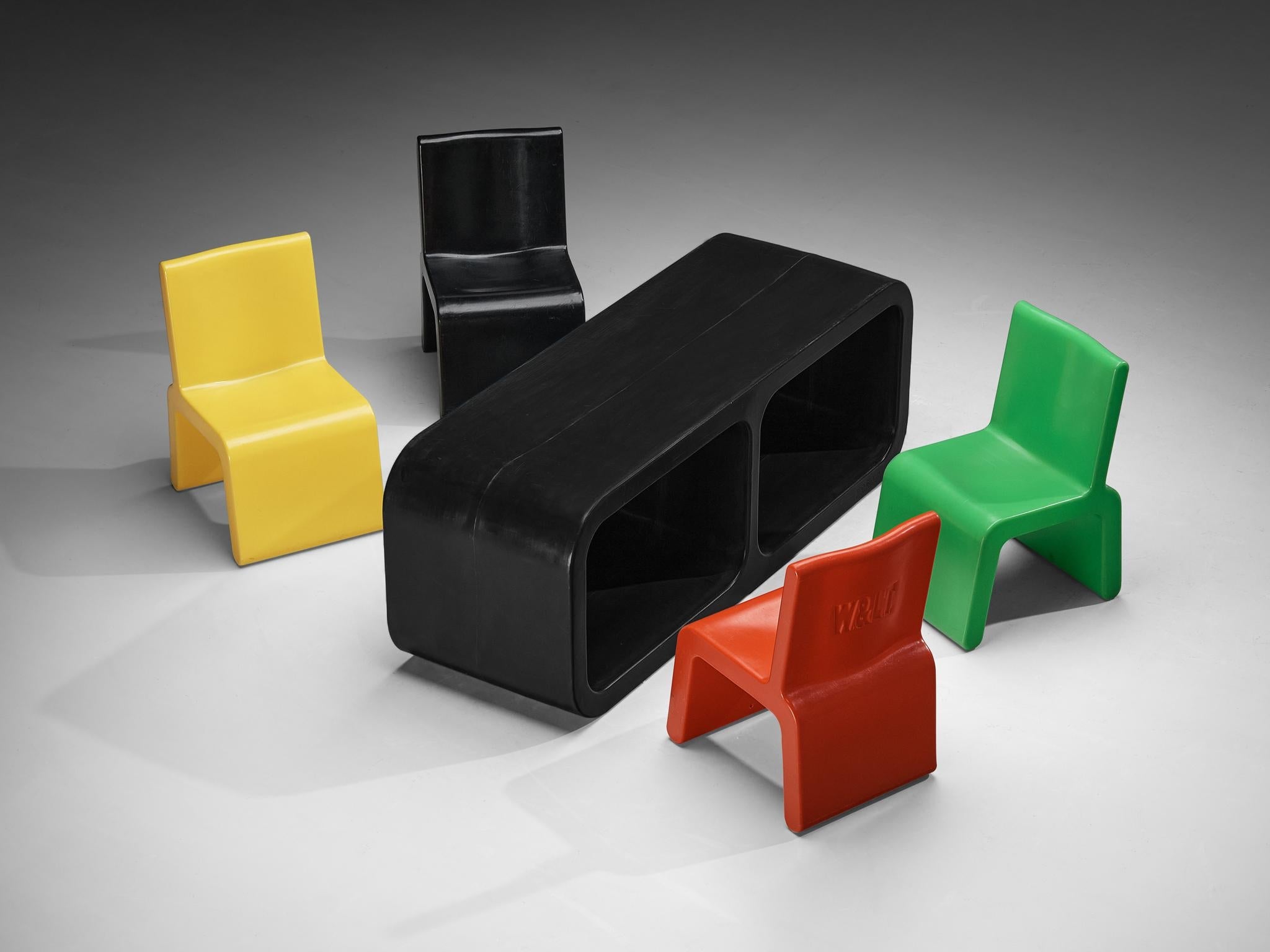 Marc Newson 'Kiss the Future' Lounge Set Multicolored Molded Polypropylene