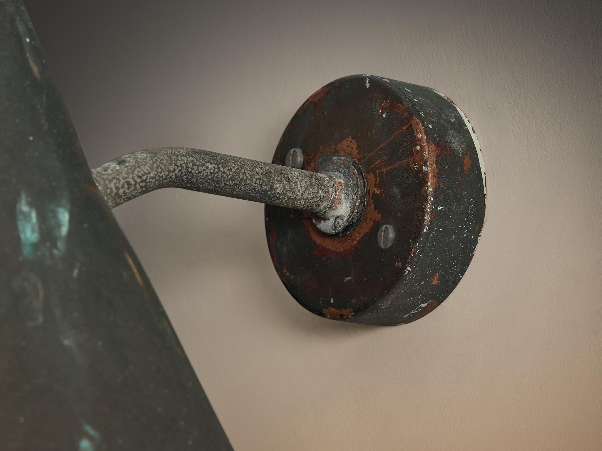 Hans-Agne Jakobsson 'Tratten' Wall Lights in Patinated Copper