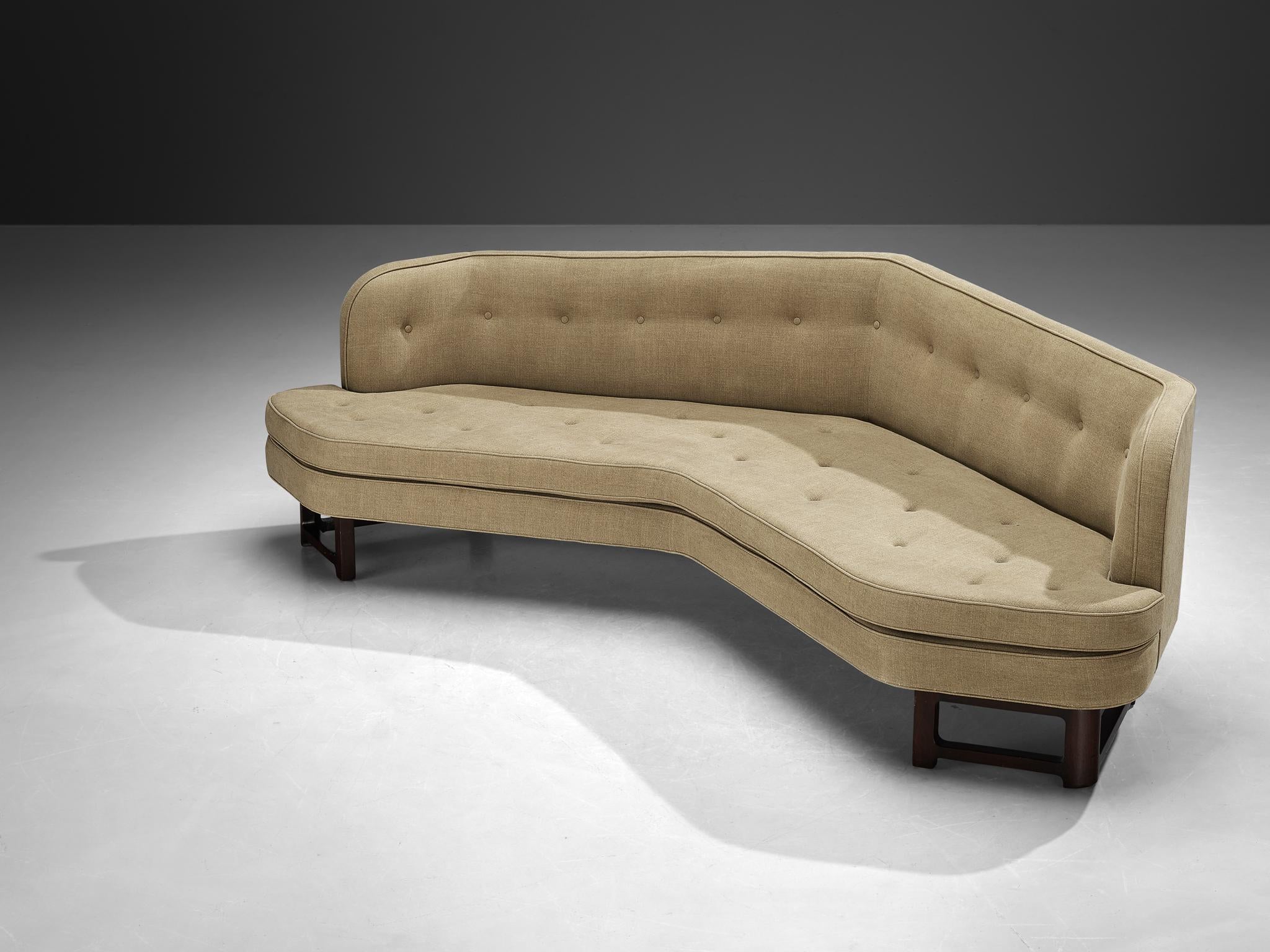 Edward Wormley for Dunbar 'Janus' Sofa in Beige Upholstery