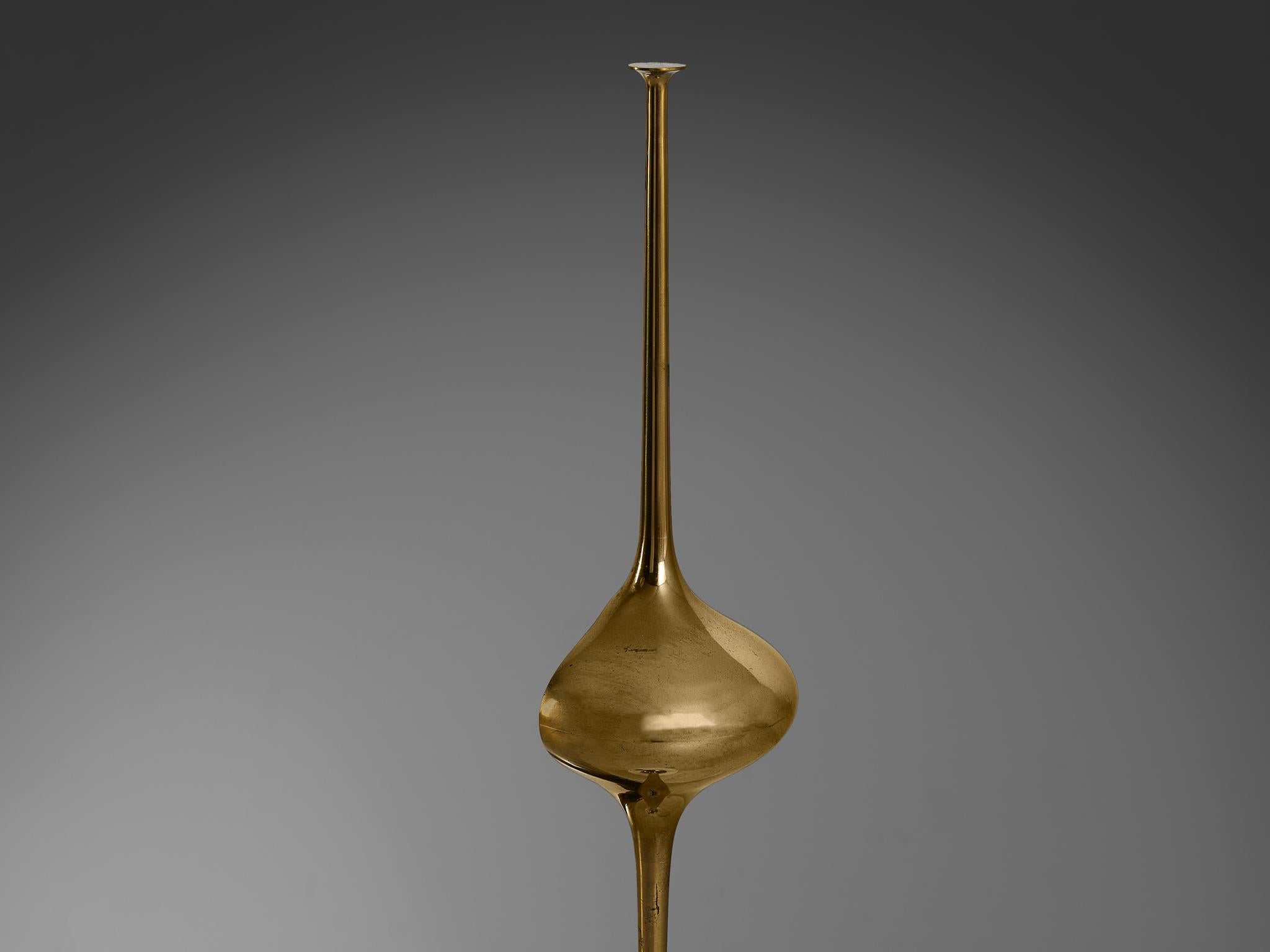 Angelo Lelii for Arredoluce ‘Cobra’ Table Lamp in Brass