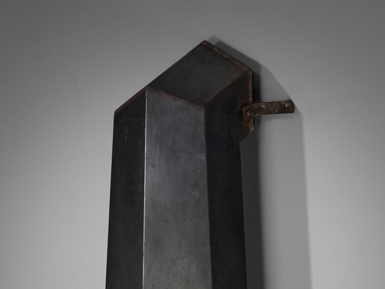 Donbar Faceted Fireplace in Patinated Iron