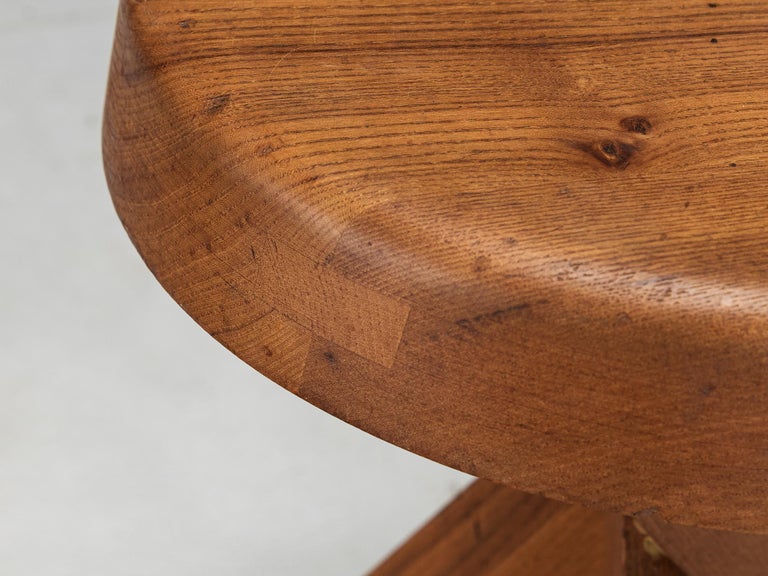 Pierre Chapo Stool 'S13A' in Solid Elm