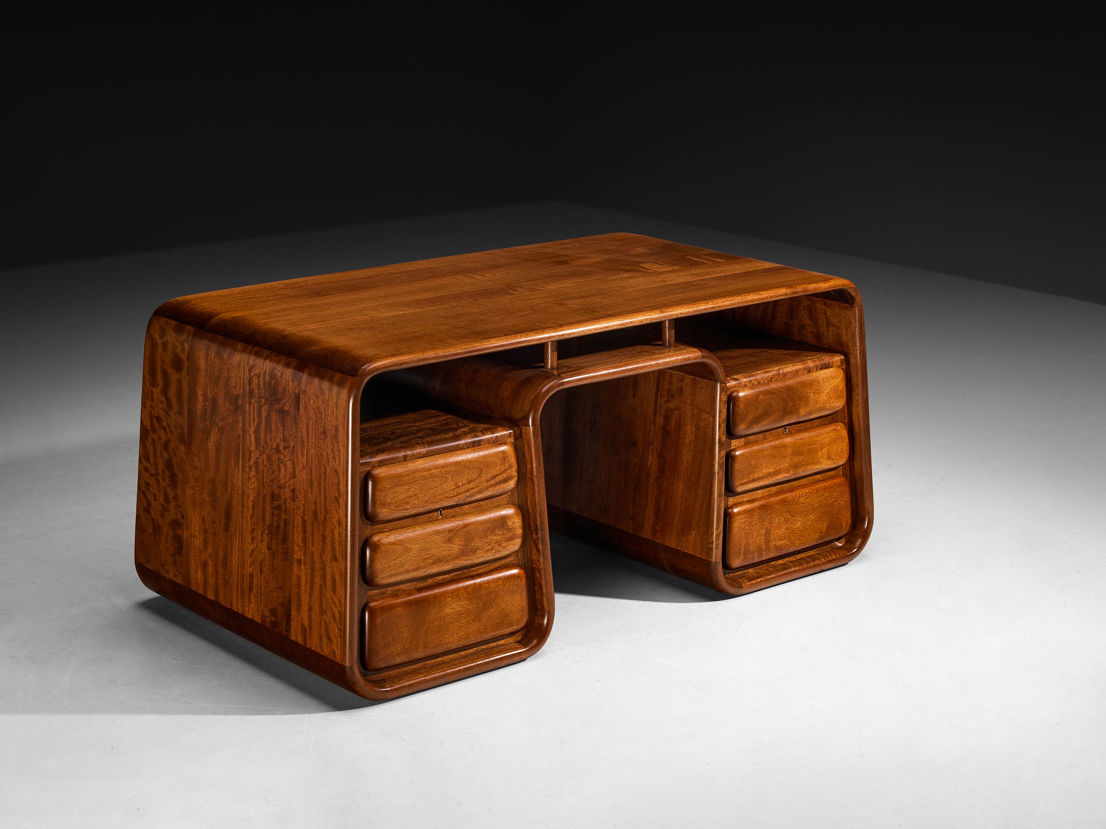 Marc van Rampelberg Freestanding Desk in Solid Iroko