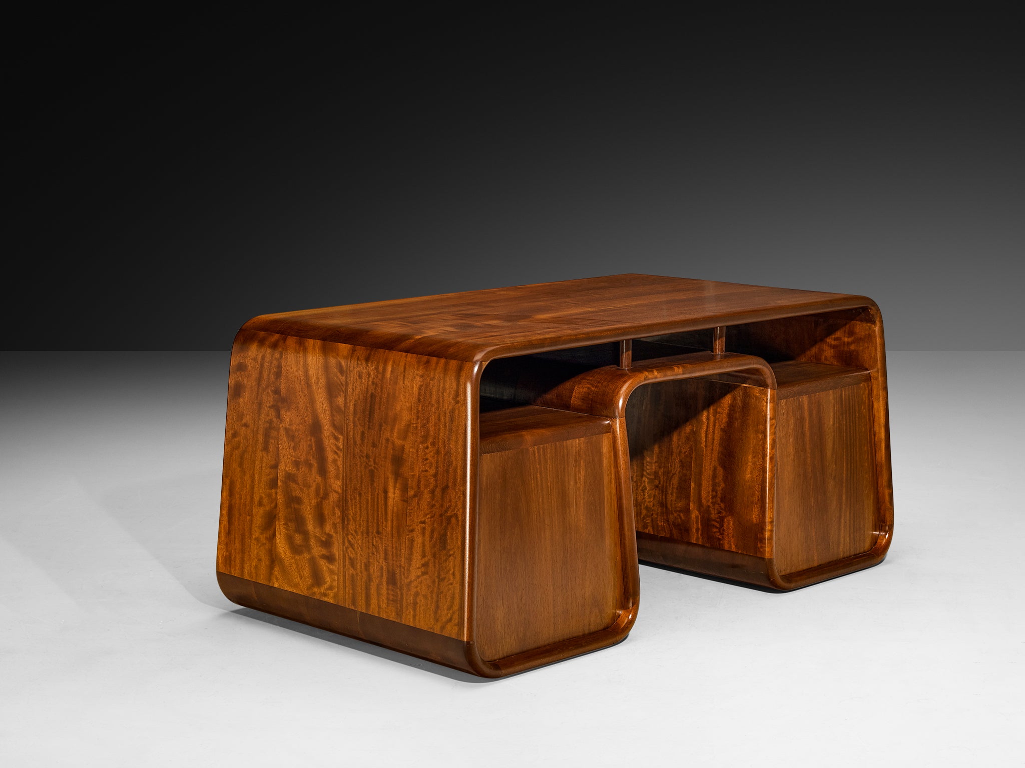 Marc van Rampelberg Freestanding Desk in Solid Iroko