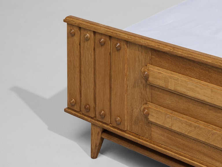 French Double Bed in Oak