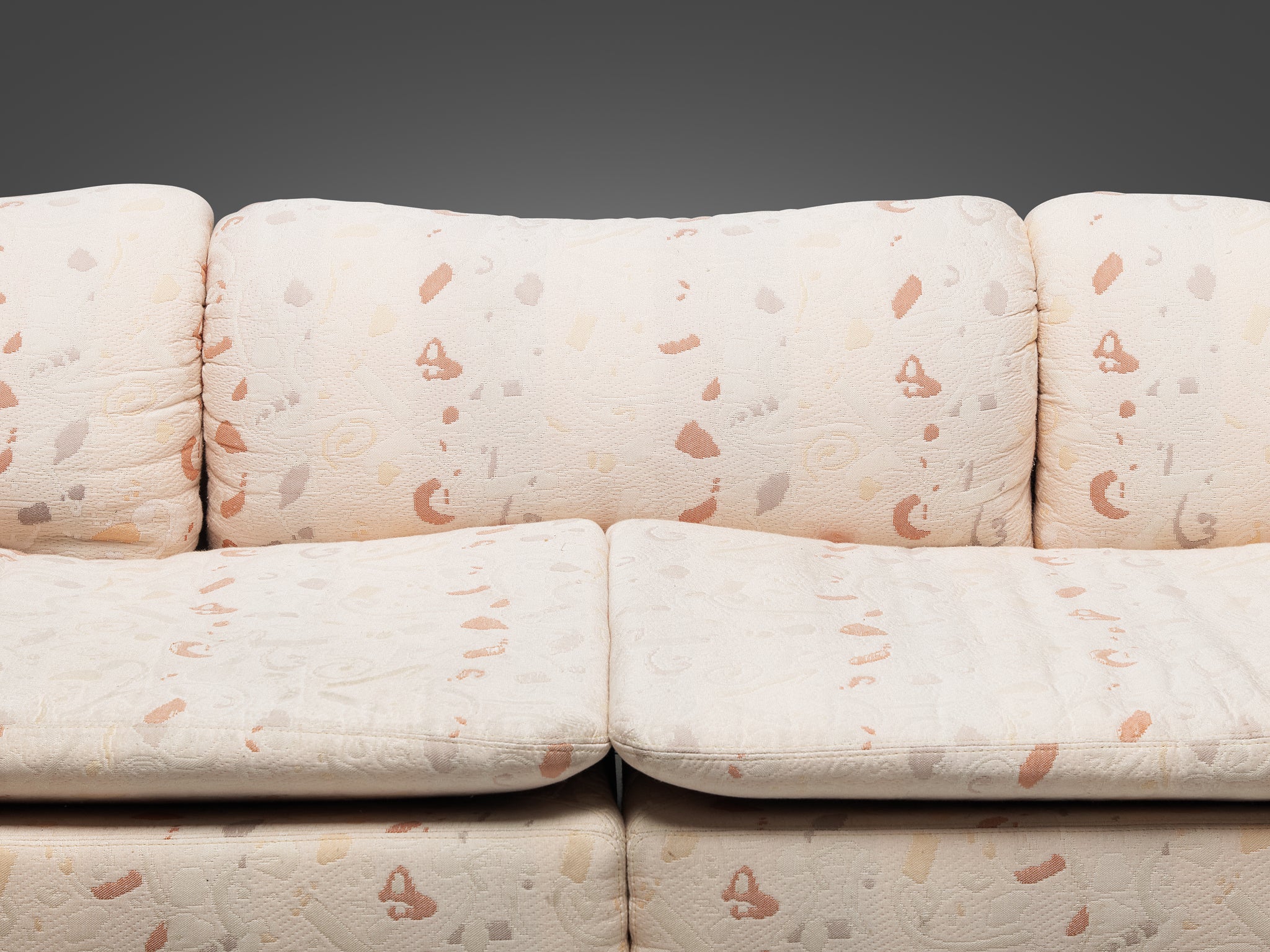 Alberto Rosselli for Saporiti Confidential Corner Sofa in Decorative Fabric