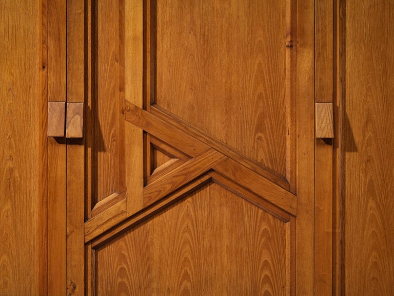 Rare Pierre Chapo 'Goya' Highboard in Solid Elm