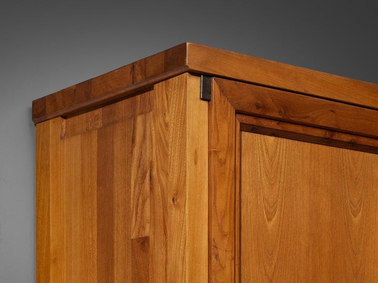 Rare Pierre Chapo 'Goya' Highboard in Solid Elm